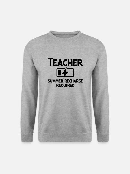 Teacher Summer Recharge Required - Unisex Sweatshirt - salt & pepper