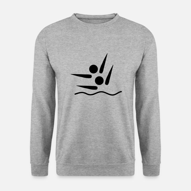 synchronized swimming os - Unisex Sweatshirt - salt & pepper