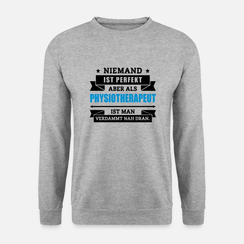 Funshirt Physiotherapeut - Unisex Pullover - Weißgrau meliert