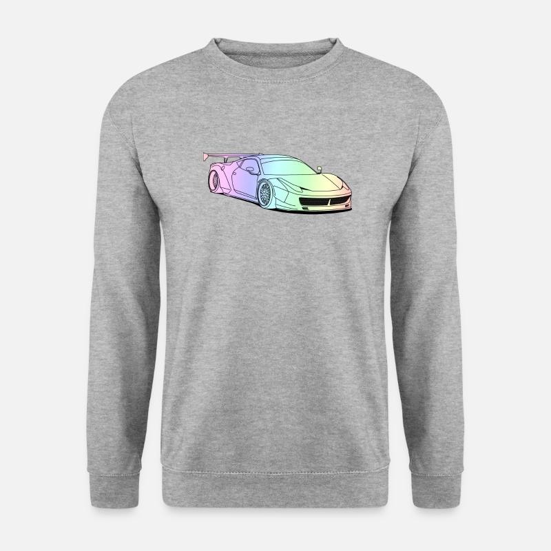 custom car colourful - Unisex Pullover - Weißgrau meliert