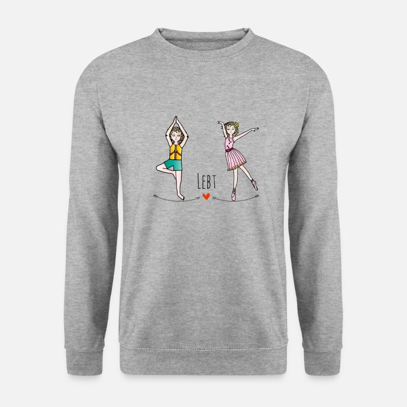 Die Hüterin der Kinder-Bewegung - Unisex Pullover - Weißgrau meliert