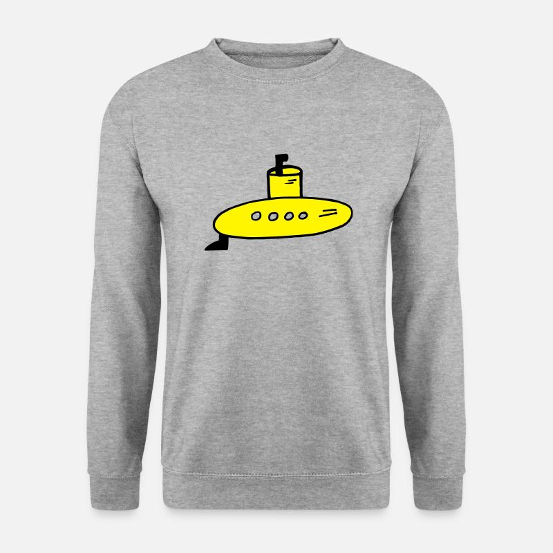 Submarine - Unisex Pullover - Weißgrau meliert