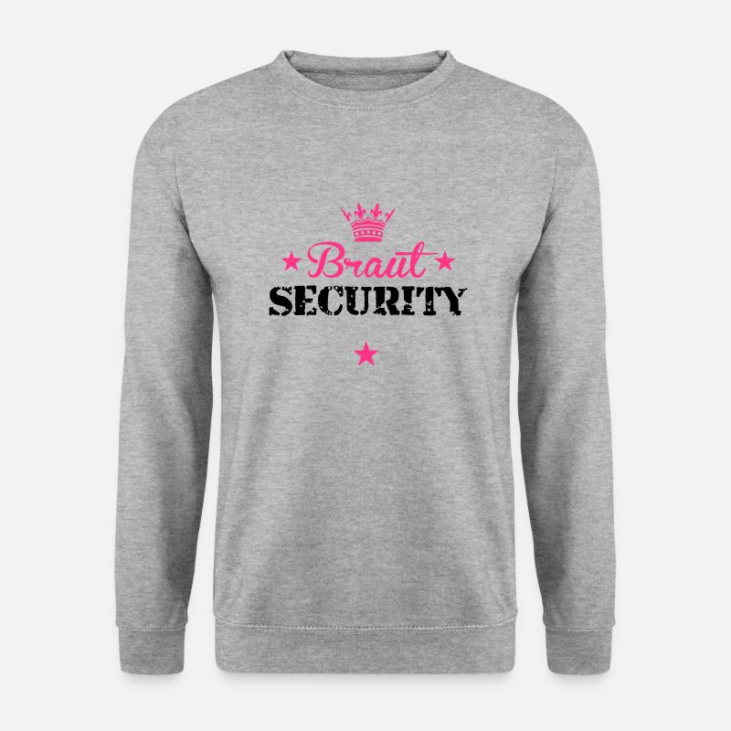 braut_security_5_2f_ - Unisex Pullover - Weißgrau meliert