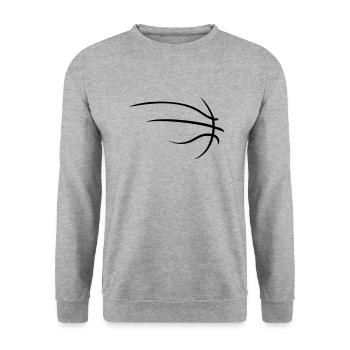 basketball - Sweat-shirt Unisexe - gris chiné - Devant - Alina (178cm) & Michal (187cm)