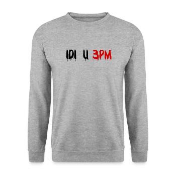 idi u tri picke materine - Unisex Pullover - Weißgrau meliert - Vorne - Alina (178cm) & Michal (187cm)