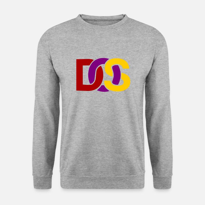 Retro MS DOS Logo - Unisex Sweatshirt - salt & pepper