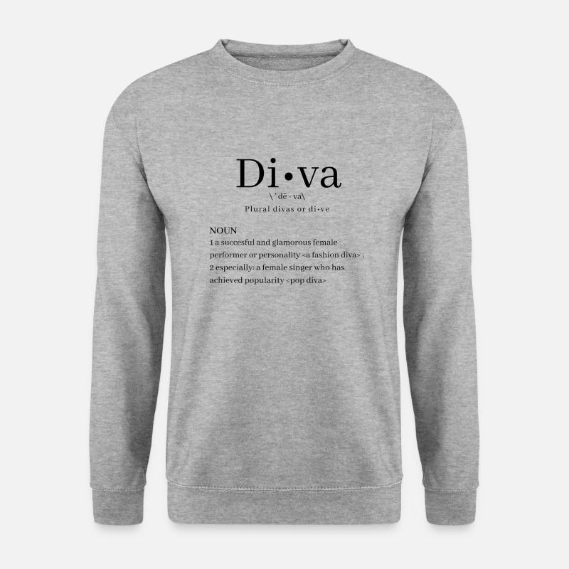 Diva - Unisex Sweatshirt - salt & pepper