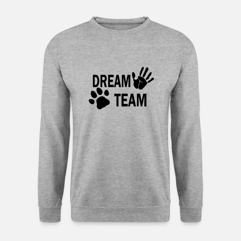 Hund Dog - Unisex Pullover - Weißgrau meliert