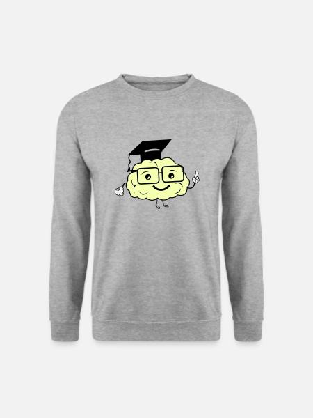 smart brain 02 - Unisex Sweatshirt - salt & pepper