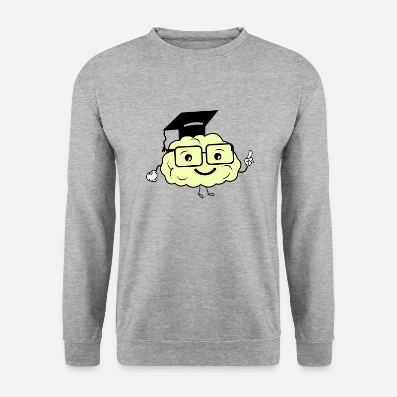 cerveau intelligent 02 - Sweat-shirt Unisexe - gris chiné