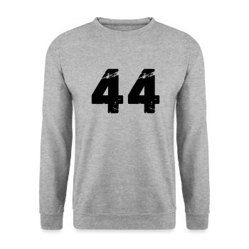 44 - Unisex Sweatshirt - salt & pepper - Front - Alina (178cm) & Michal (187cm)