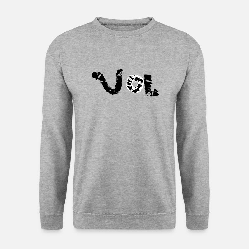 Band 22 1 - Unisex Pullover - Weißgrau meliert