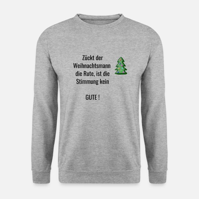 Weihnachten - Unisex Pullover - Weißgrau meliert