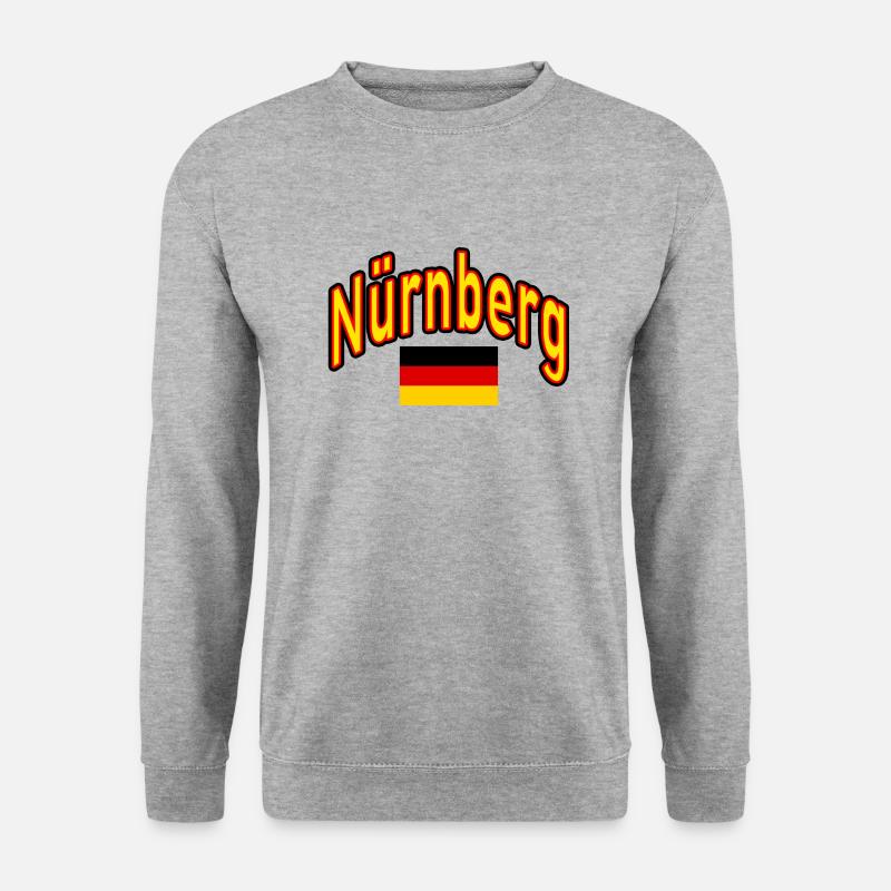 Nürnberg deutschland flagge - Unisex Pullover - Weißgrau meliert
