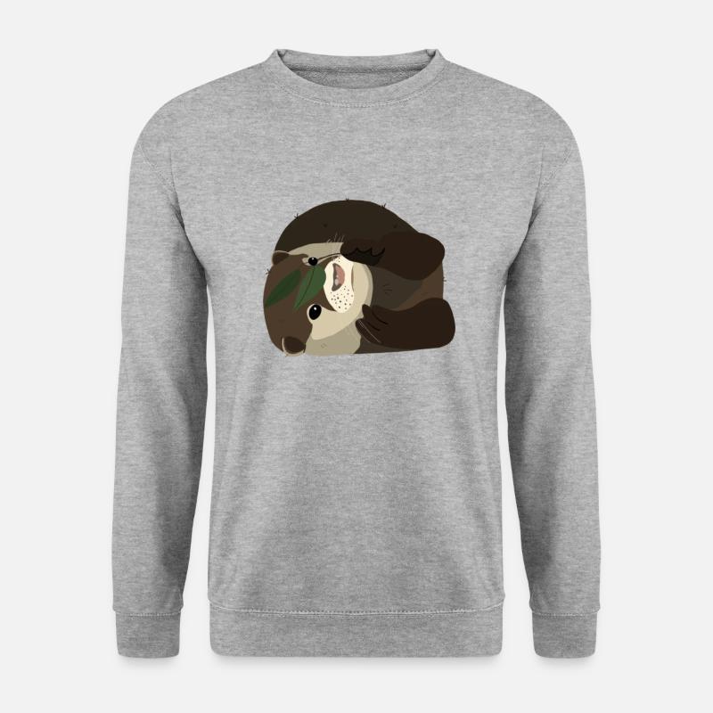 Otter - Unisex Pullover - Weißgrau meliert