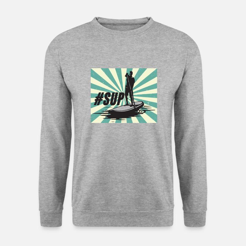 SUP - Unisex Pullover - Weißgrau meliert