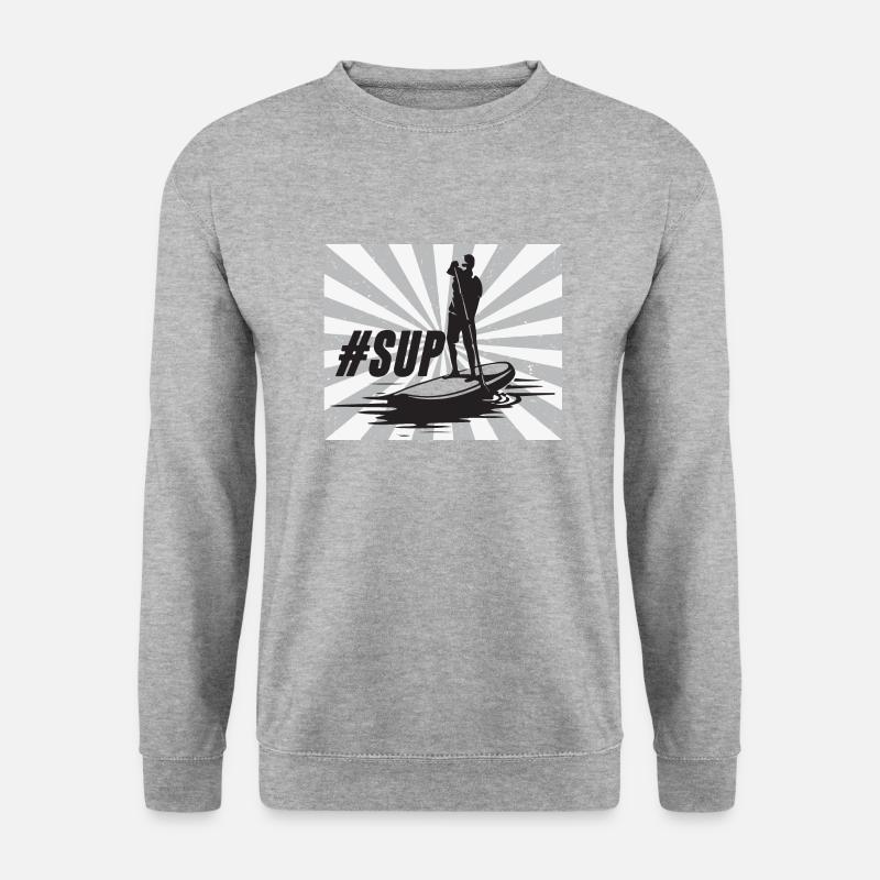 SUP - Unisex Pullover - Weißgrau meliert