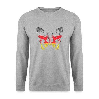 Allemagne Pays Drapeau États officiels Continent - Sweat-shirt Unisexe - gris chiné - Devant - Alina (178cm) & Michal (187cm)