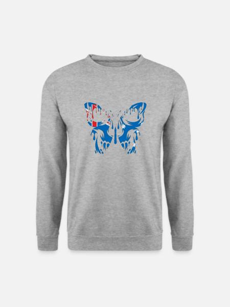 Flag of Australia Official States - Unisex Sweatshirt - salt & pepper