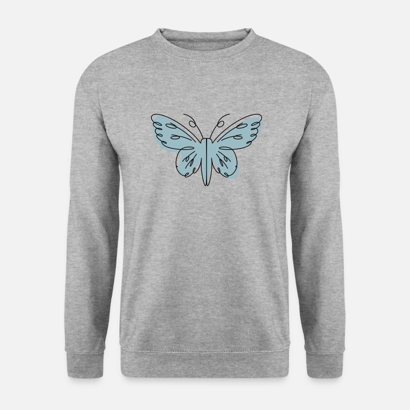 Abstract Design Butterfly - Unisex Sweatshirt - salt & pepper