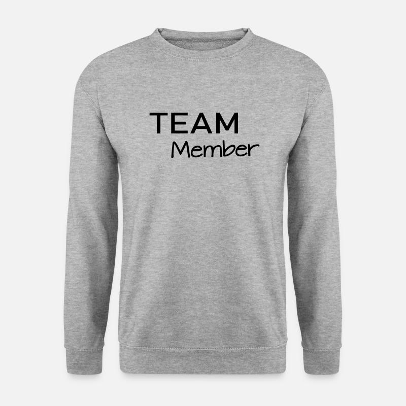 Team Member - Unisex Pullover - Weißgrau meliert
