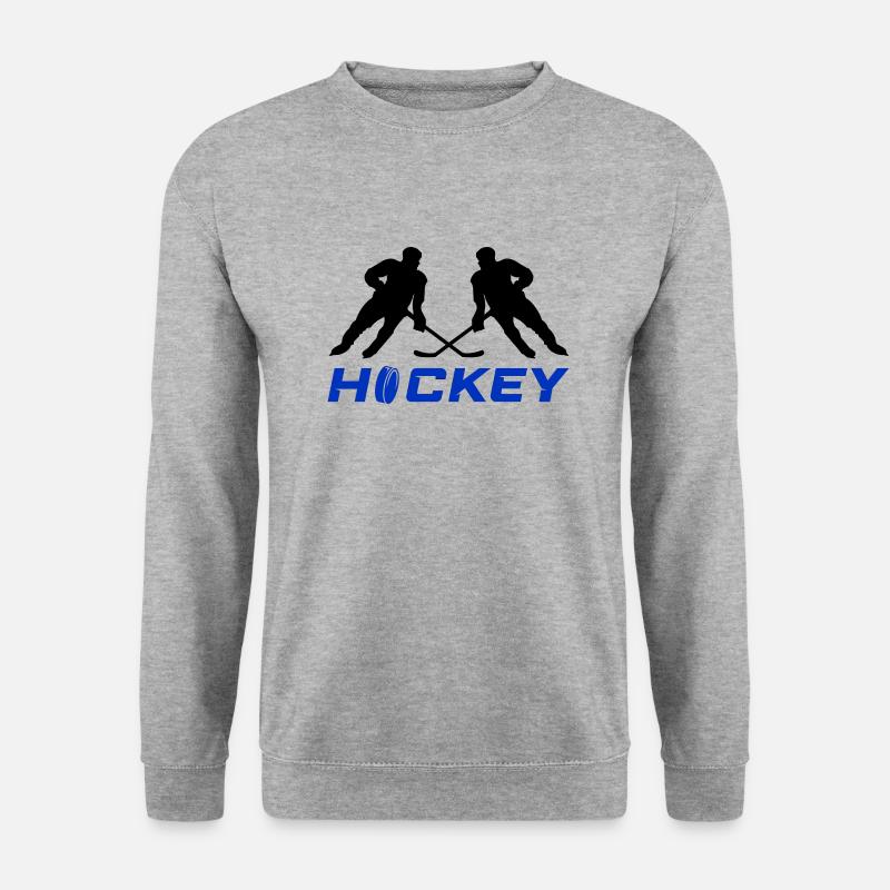 hockey - Unisex Pullover - Weißgrau meliert
