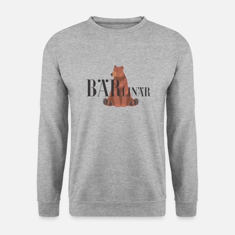 Bärlinär - Berliner - Unisex Pullover - Weißgrau meliert