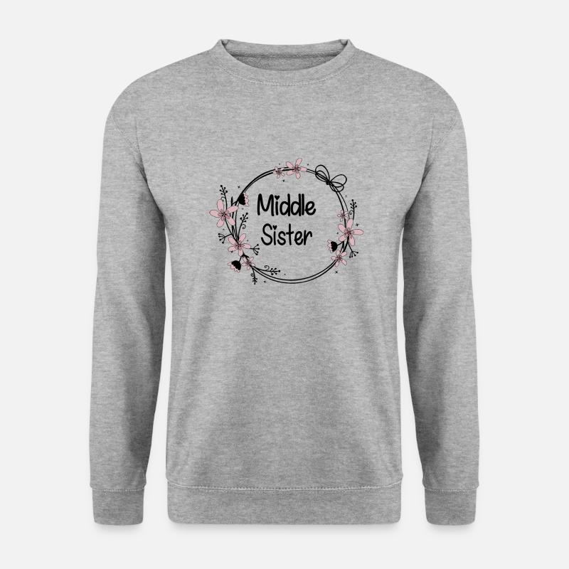 Middle Sister - Unisex Pullover - Weißgrau meliert