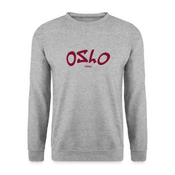 Oslo - Norwegen - Norway - Unisex Sweatshirt - salt & pepper - Front - Alina (178cm) & Michal (187cm)