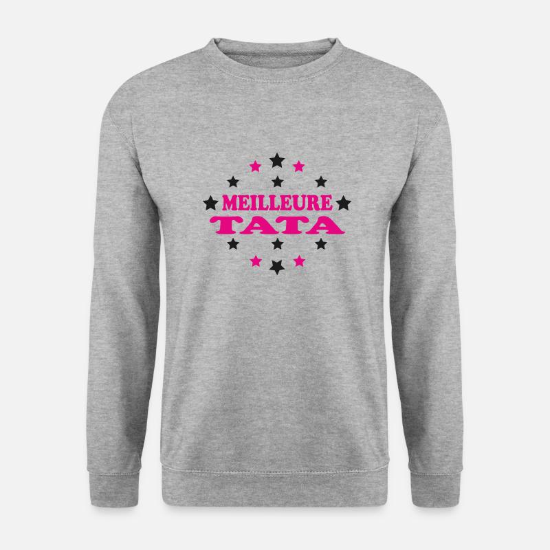 BESTE TATA - Unisex Pullover - Weißgrau meliert