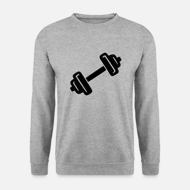 Dumbbell - Unisex Sweatshirt - salt & pepper