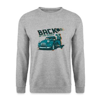 BACK OF THE DEUCH - Sweat-shirt Unisexe - gris chiné - Devant - Alina (178cm) & Michal (187cm)