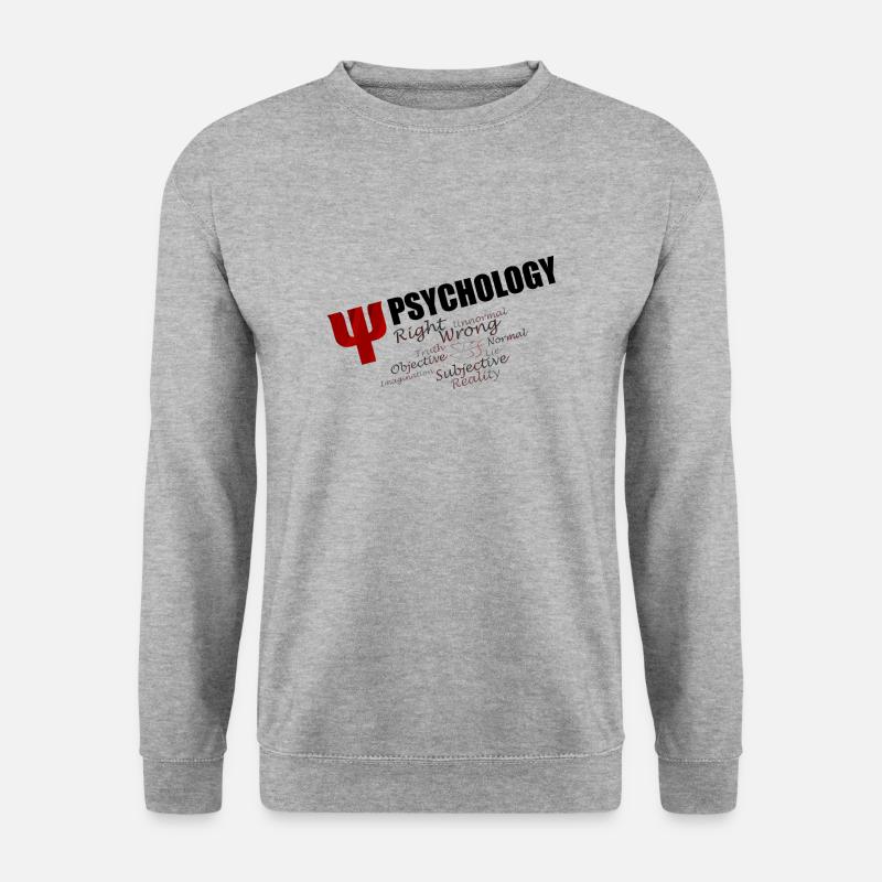 Psychology - Unisex Pullover - Weißgrau meliert