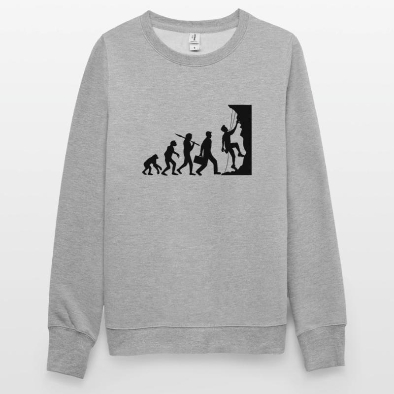 évolution évolution née raide paroi monte Sweat-shirt Unisexe