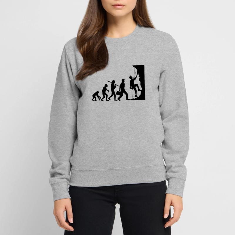 évolution évolution née raide paroi monte Sweat-shirt Unisexe