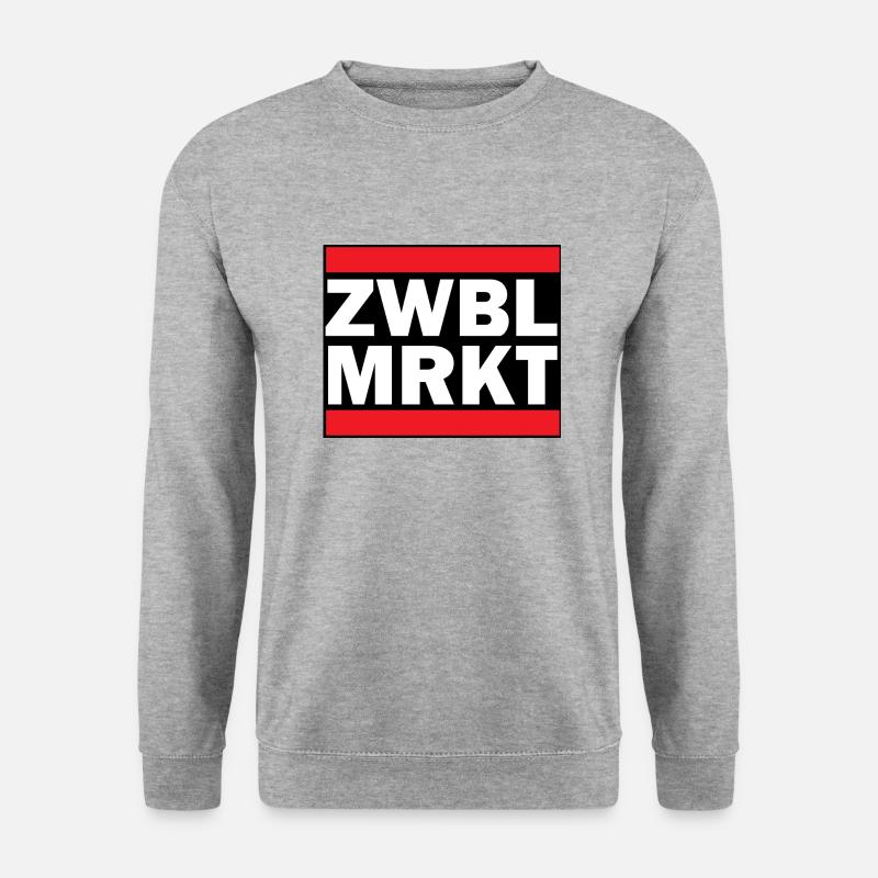 Zwiebelmarkt - Unisex Pullover - Weißgrau meliert