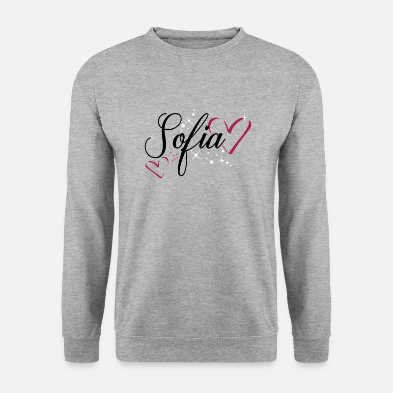 Sofia name first name - Unisex Sweatshirt - salt & pepper
