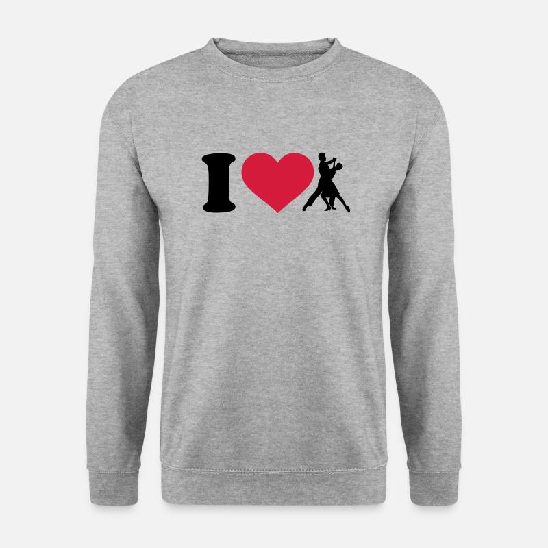 I love Danser - Sweat-shirt Unisexe - gris chiné