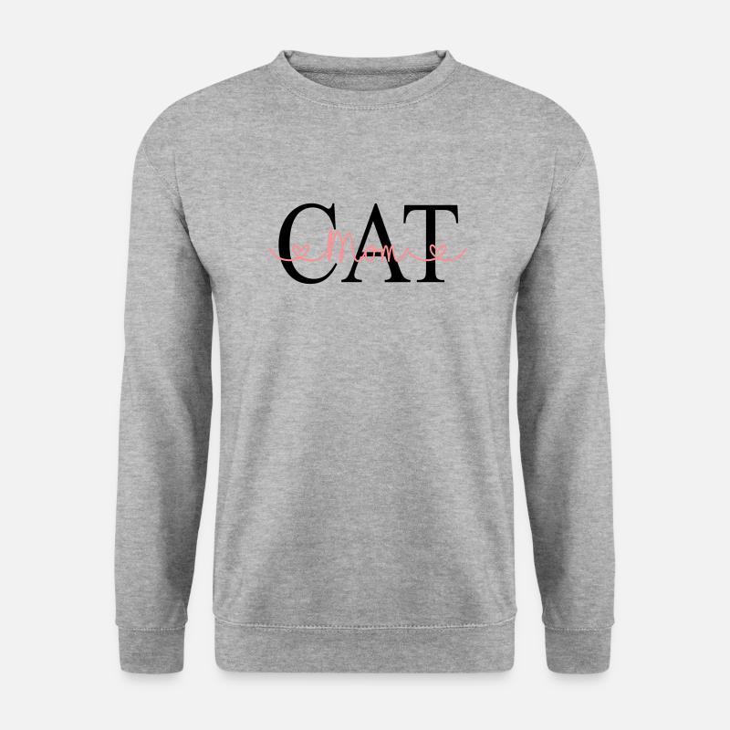 Catmom - Unisex Pullover - Weißgrau meliert