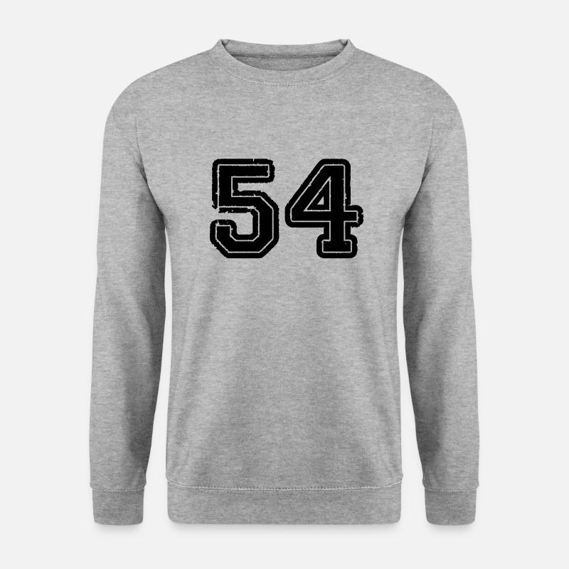 54 - Unisex Pullover - Weißgrau meliert