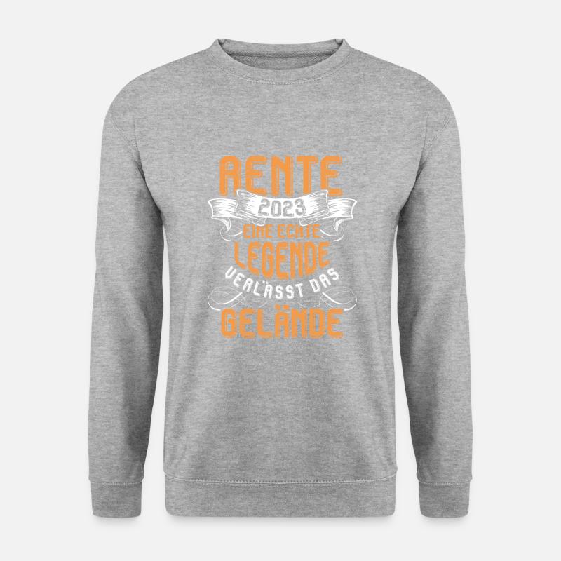 Rente 2023 Eine Echte Legende Verlässt Das Gelände - Unisex Pullover - Weißgrau meliert