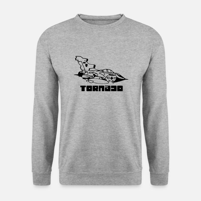 Tornado - Unisex Pullover - Weißgrau meliert