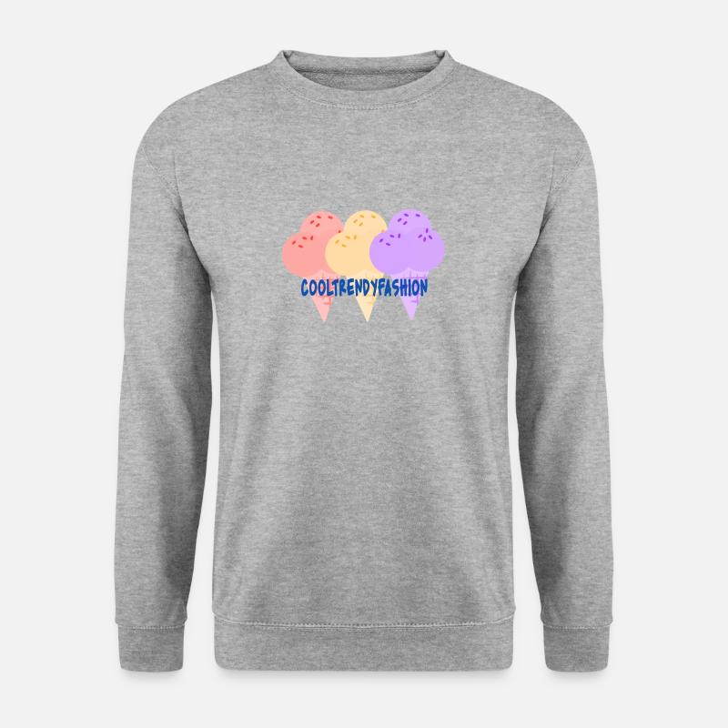 Cooltrendyfashion - Unisex Pullover - Weißgrau meliert