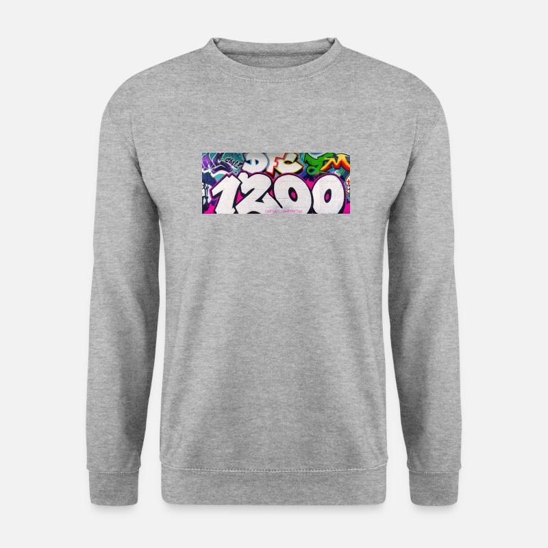 1200 GRAVITY EDIT_1 - Unisex Pullover - Weißgrau meliert