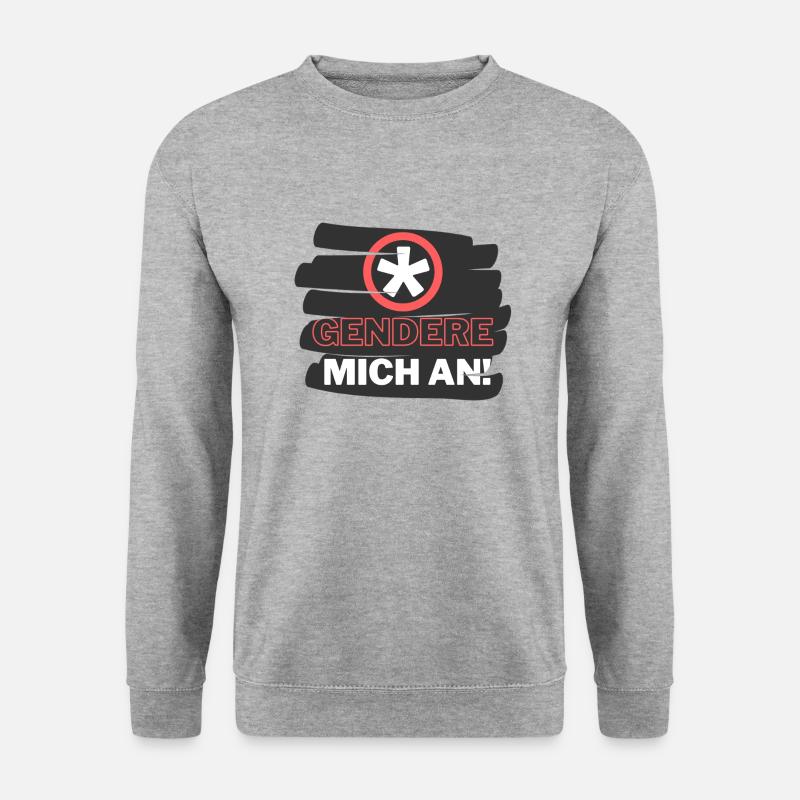 Gendern ist cool - Unisex Pullover - Weißgrau meliert