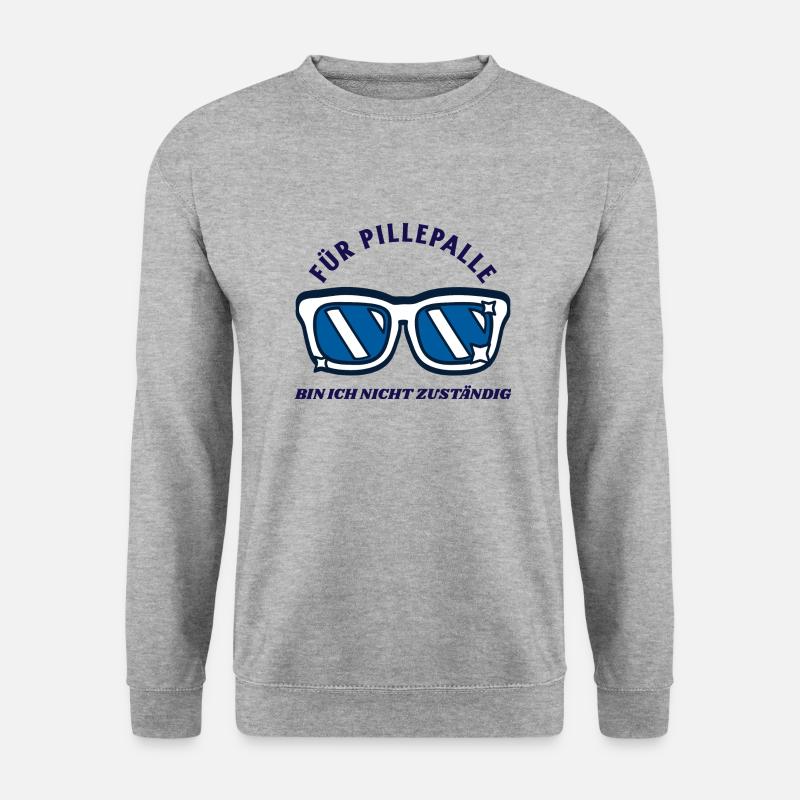 Pillepalle - Unisex Pullover - Weißgrau meliert