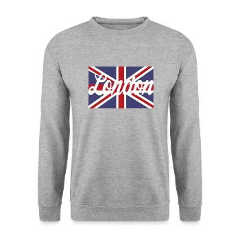Londres - Sweat-shirt Unisexe - gris chiné - Devant - Alina (178cm) & Michal (187cm)