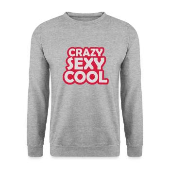 crazy sexy cool design - Unisex Sweatshirt - salt & pepper - Front - Alina (178cm) & Michal (187cm)