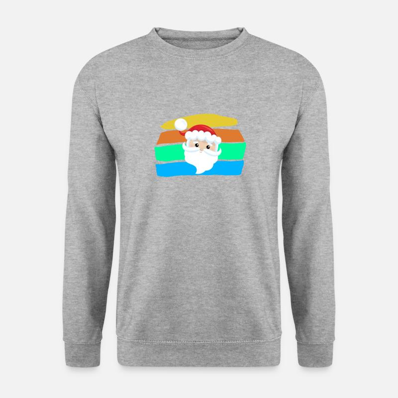 Weihnachtsmann - Unisex Pullover - Weißgrau meliert