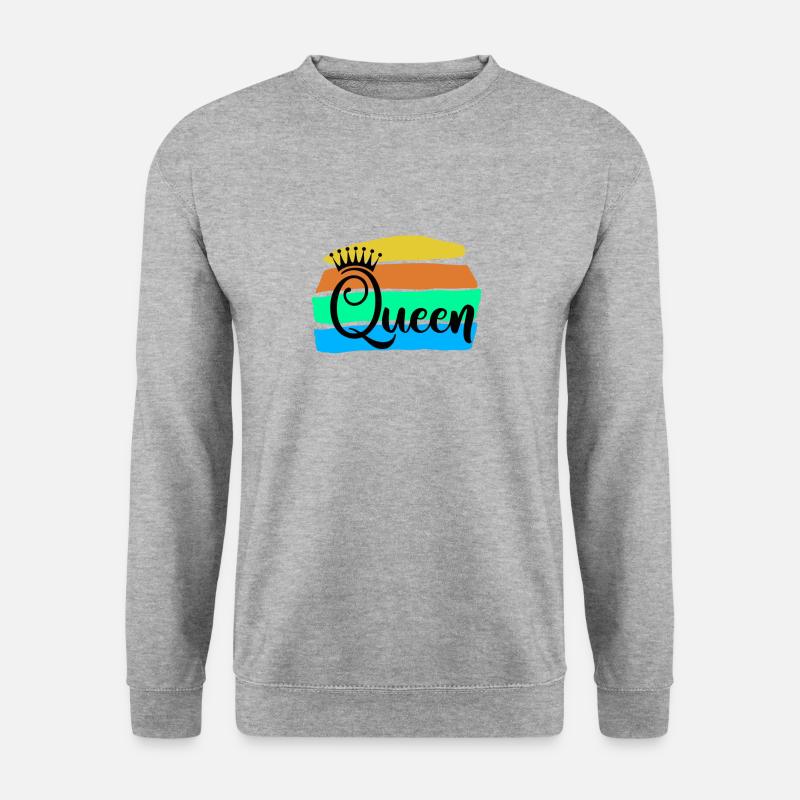 Queen - Unisex Pullover - Weißgrau meliert